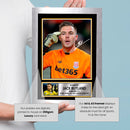 Jack Butland Signed Autograph Poster Print – Rangers FC Wall Art – Football Gift for Fans & Collectors