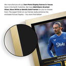 Jack Grealish Printed Signed Poster – Everton FC & England Midfielder Tribute Wall Art with Jersey & Bio Plaque – Premier League Football Memorabilia for Fans & Collectors