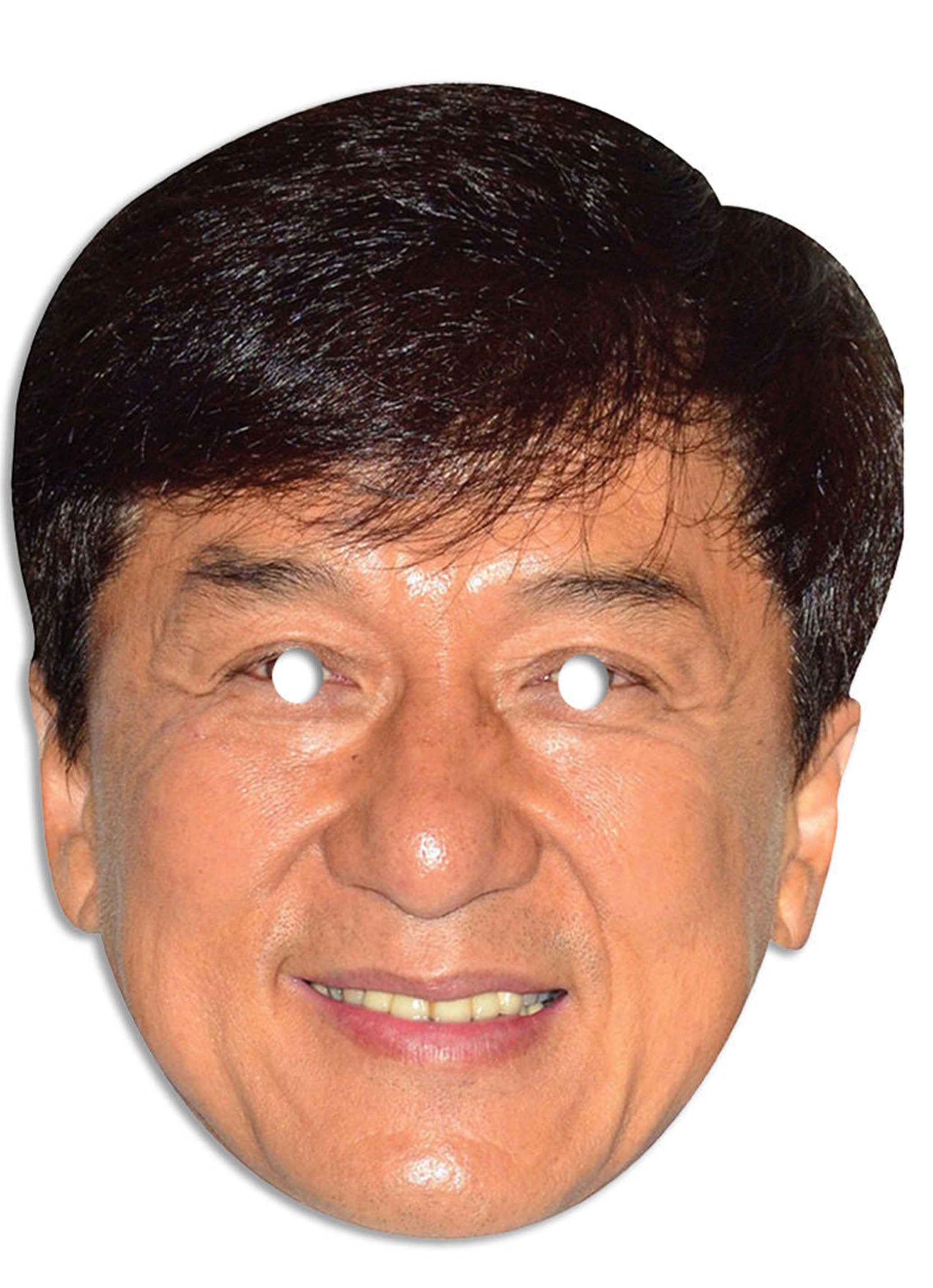 Jackie Chan Celebrity Face Mask Fancy Dress Cardboard Costume Mask