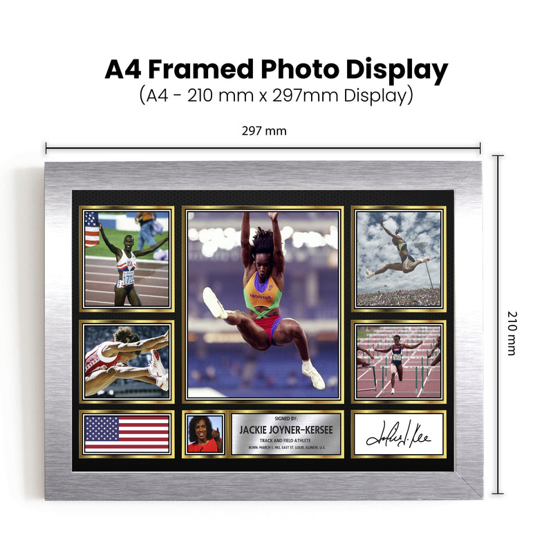 Jackie Joyner-Kersee Olympians Framed Autographed Print - Limited Edition Autograph Fan Gift – Collectible Memorabilia Merchandise