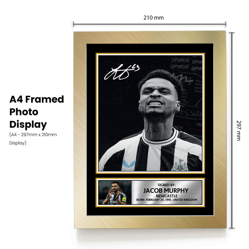 Jacob Murphy Signed Autograph Poster Print – Football Memorabilia Gift