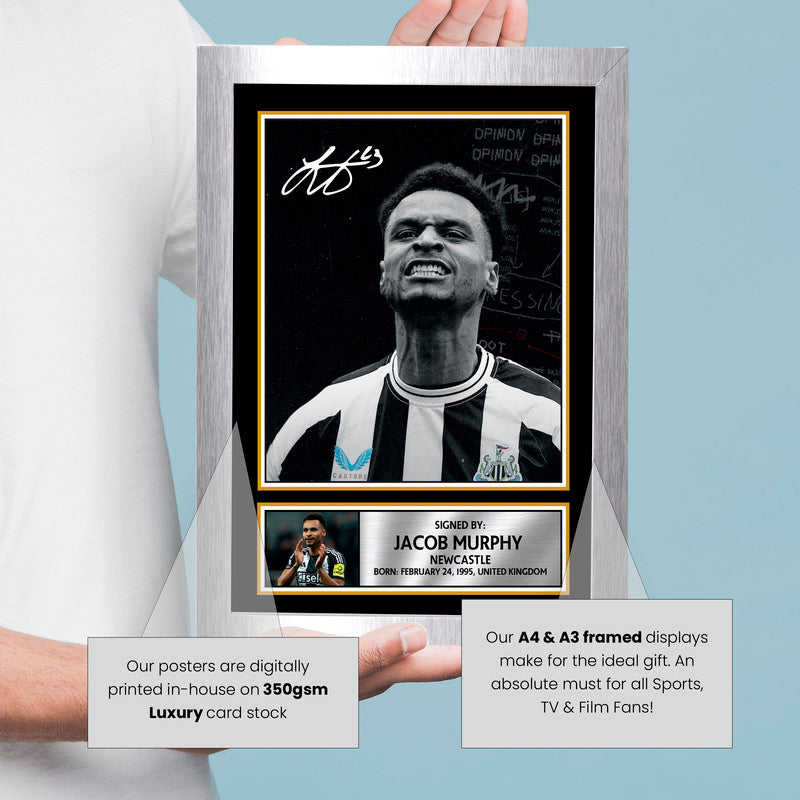 Jacob Murphy Signed Autograph Poster Print – Football Memorabilia Gift