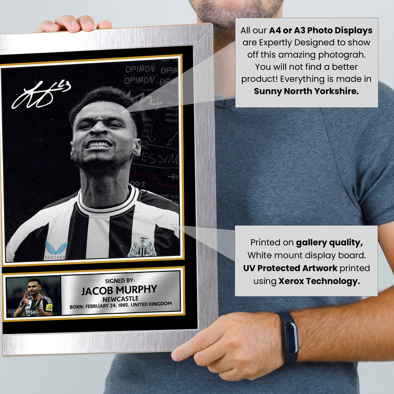 Jacob Murphy Signed Autograph Poster Print – Football Memorabilia Gift