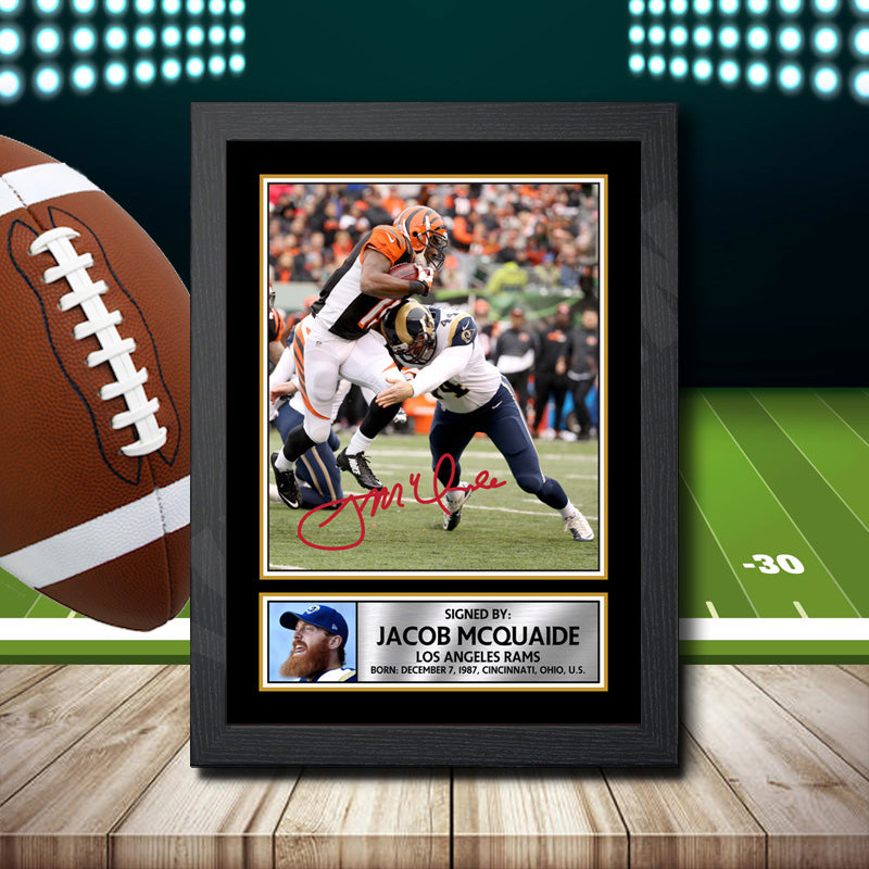 Jacob Mcquaide – Printed Signature NFL Star Print – Jacob Mcquaide