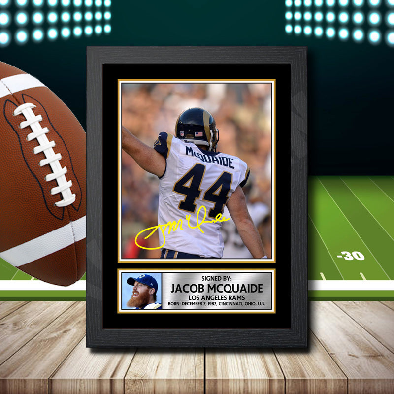 Jacob Mcquaide 2 – Printed Signature NFL Star Print – Jacob Mcquaide 2