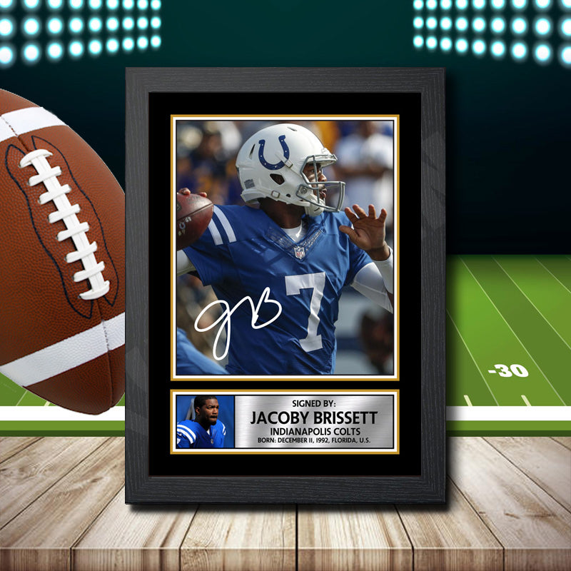 Jacoby Brissett – Printed Signature NFL Star Print – Jacoby Brissett
