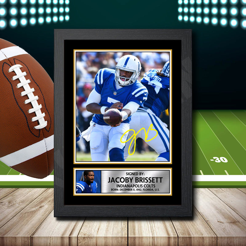 Jacoby Brissett 2 – Printed Signature NFL Star Print – Jacoby Brissett 2