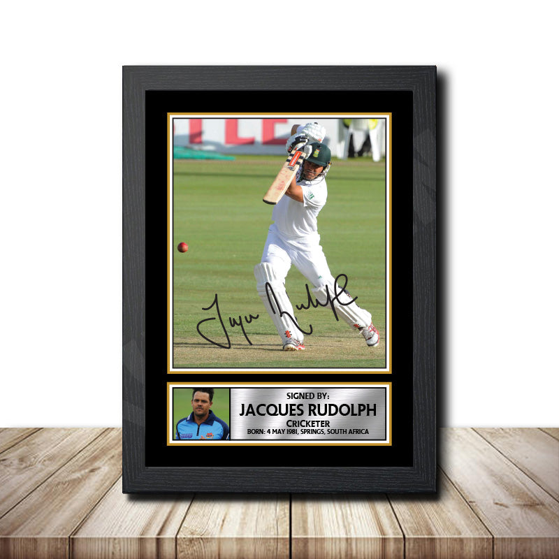 Jacques Rudolph M1614 Cricketer Printed Signature Poster Print Gift
