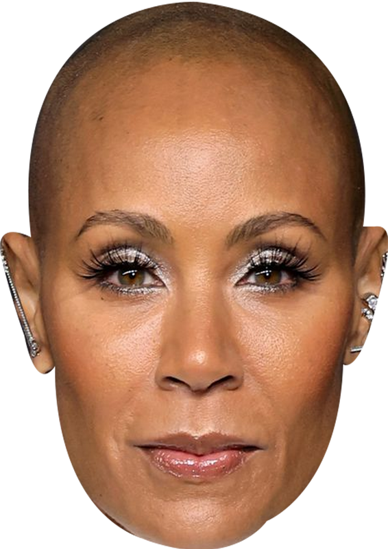 Jada Pinkett Smith Celebrity Face Mask Fancy Dress - High-Quality Cardboard Masks for Any Occasion