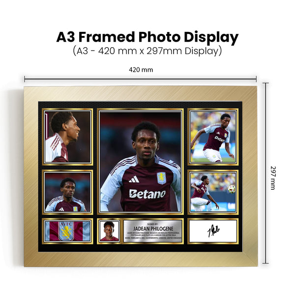 Jaden Philogene Printed Signature Football Poster Print – Reproduction Print