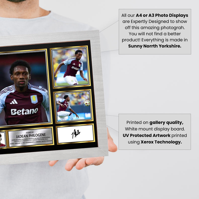 Jaden Philogene Limited Edition Signed Football Poster Print