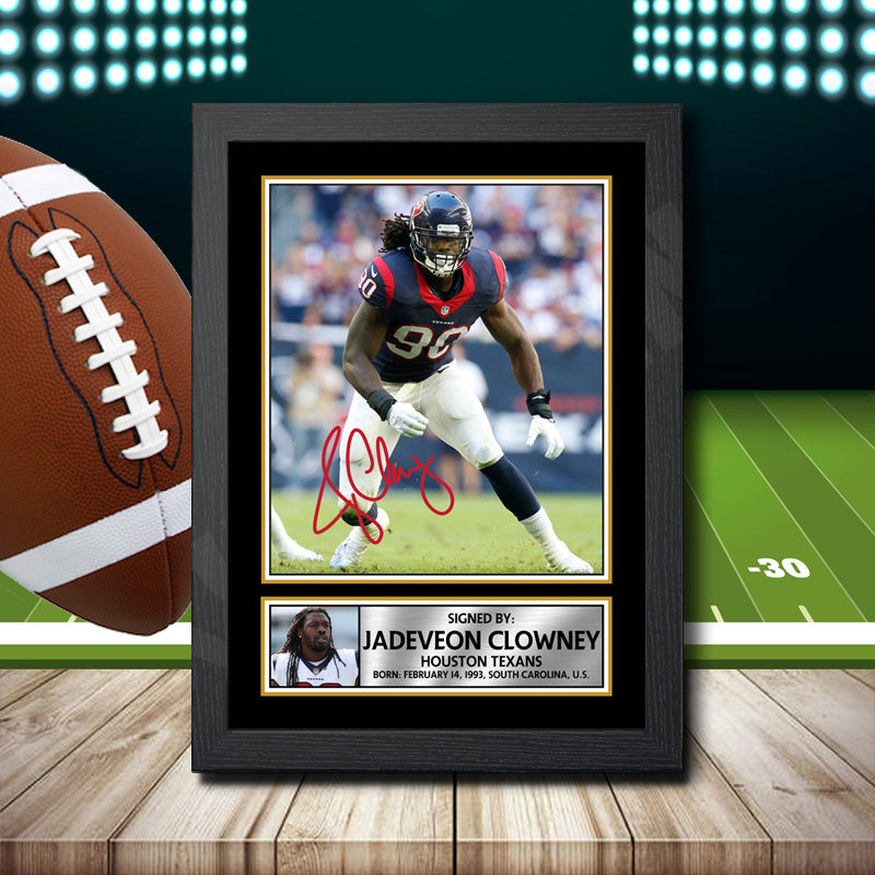 Jadeveon Clowney – Printed Signature NFL Star Print – Jadeveon Clowney