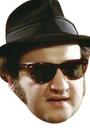 Jake Blues - Blues Brothers - John Belushi Celebrity Face Mask Fancy Dress Cardboard Costume Mask