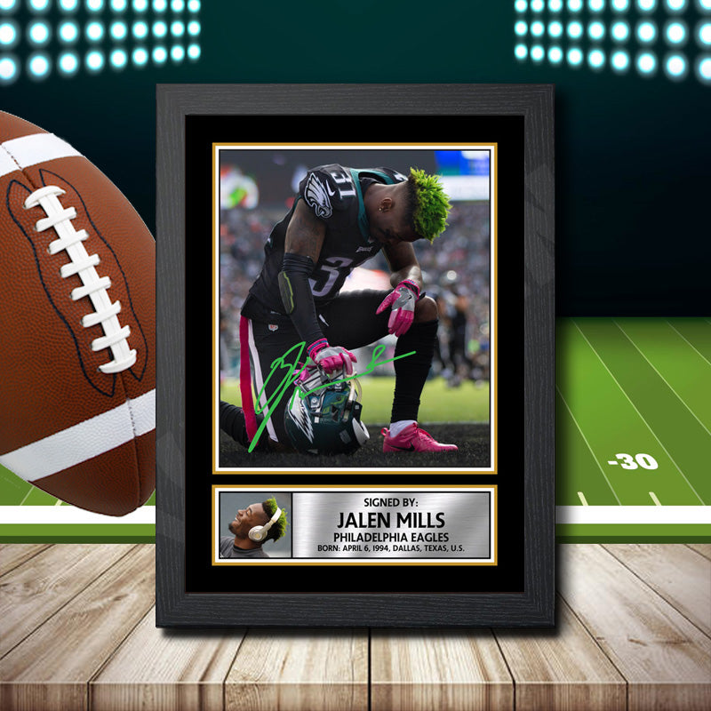 Jalen Mills 2 – Printed Signature NFL Star Print – Jalen Mills 2