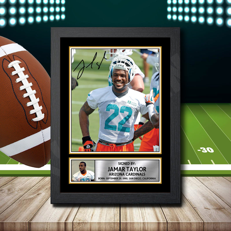 Jamar Taylor 1 – Printed Signature NFL Star Print – Jamar Taylor 1