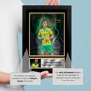 James Maddison Norwich City & Tottenham Hotspur Signed Autographed Portrait Poster Print – Football Memorabilia Wall Art for Fans & Collectors