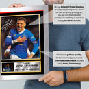 James Tavernier Signed Autograph Poster Print – Rangers FC Captain Wall Art – Gift for Football Fans