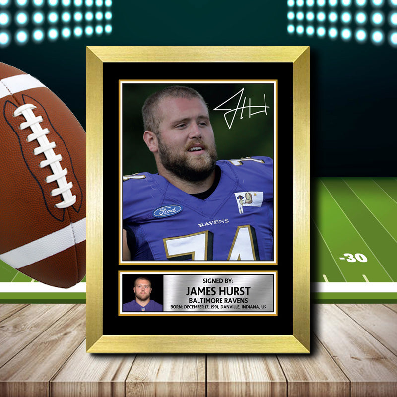 James Hurst 1 – Printed Signature NFL Star Print – James Hurst 1