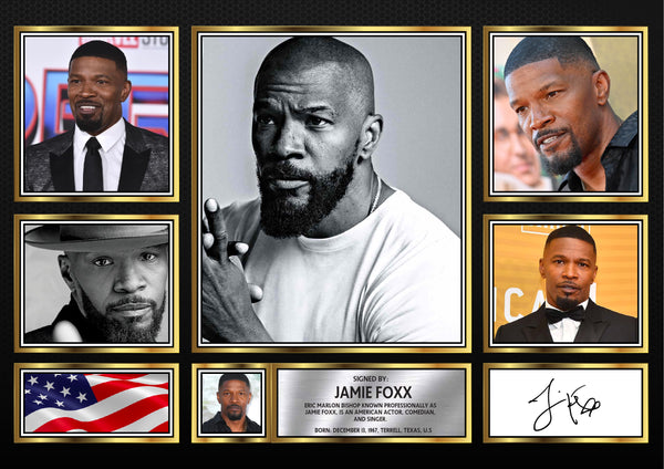 Jamie Foxx Django Unchained 2012 – Printed Signature Movie Star Print