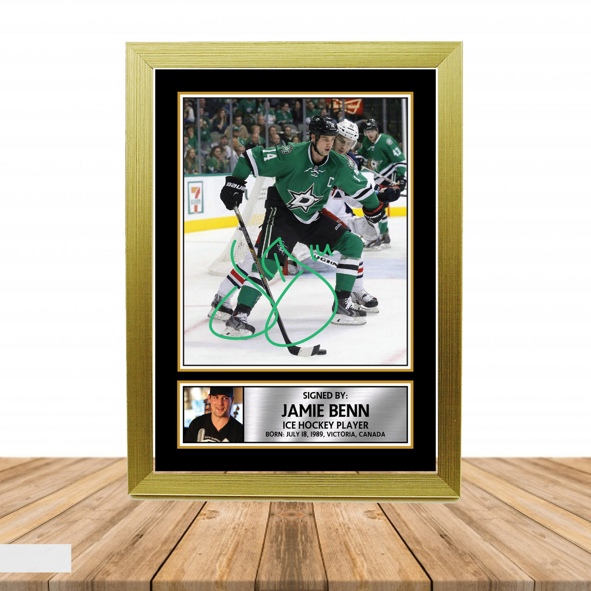 Jamie Benn 2 Ice Hockey Printed Signature Poster Print Gift