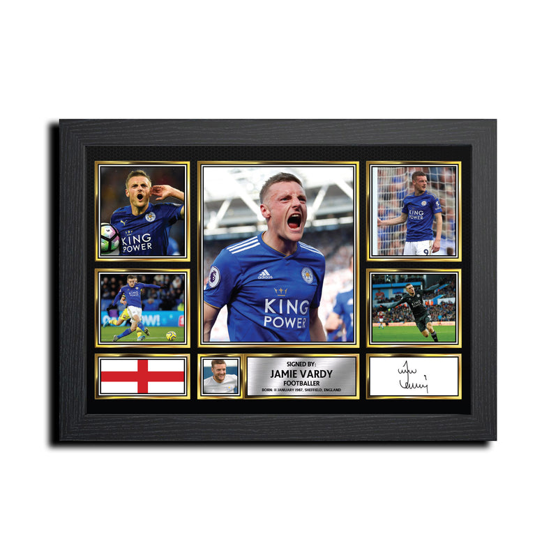 Jamie Vardy MC1683 Autographed Football Poster