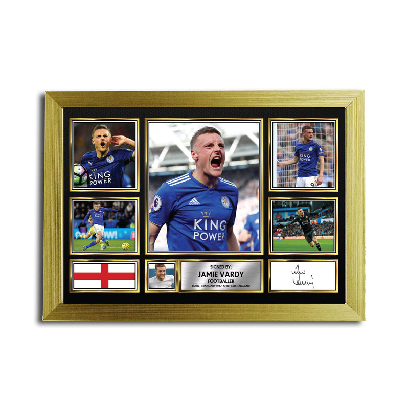 Jamie Vardy MC1683 Autographed Football Poster