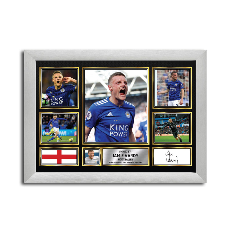 Jamie Vardy Limited Edition Football Player Signed Print - Football