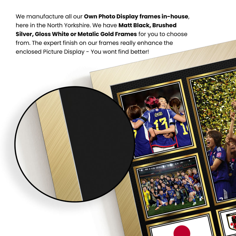 Japan Ladies Football Teams Framed Autographed Print - Limited Edition Autograph Fan Gift – Collectible Memorabilia Merchandise