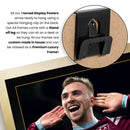 Jarrod Bowen Printed Signed Poster – West Ham United & England Midfielder Tribute Wall Art with Jersey & Bio Plaque – Premier League Football Memorabilia for Fans & Collectors