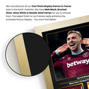 Jarrod Bowen Printed Signed Poster – West Ham United & England Midfielder Tribute Wall Art with Jersey & Bio Plaque – Premier League Football Memorabilia for Fans & Collectors