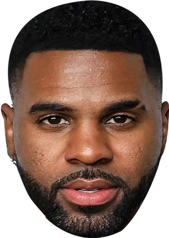 Jason Derulo Celebrity Face Mask Fancy Dress - High-Quality Cardboard Masks for Any Occasion