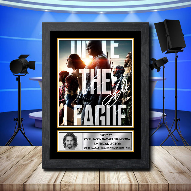 Jason Momoa 1 Printed Signature Television Star Poster Print Framed Wall Art Gift – Jason Momoa 1 Printed Signature Television Star Poster Print