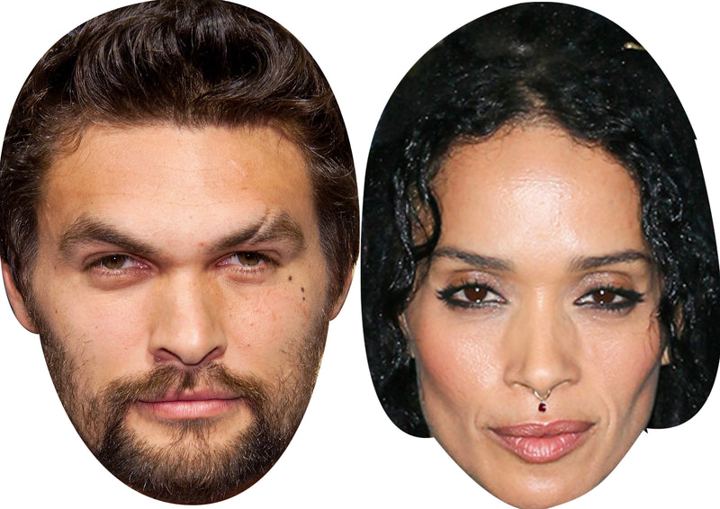 Jason Momoa and Lisa Bonet Celebrity Couple Party Face Mask Pack