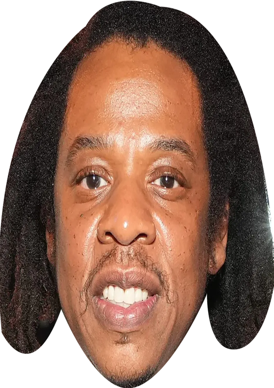 Jay Z Celebrity Face Mask Fancy Dress - High-Quality Cardboard Masks for Any Occasion