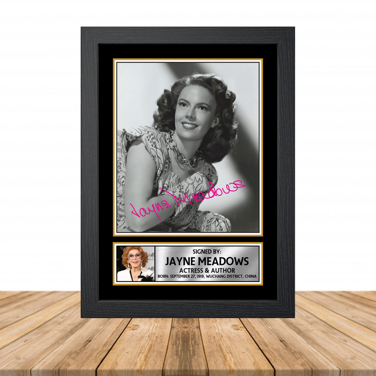 Jayne Meadows M857 Television Printed Signature Poster Print Gift