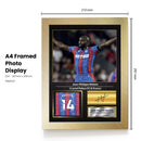 Jean-Philippe Mateta Printed Signed Poster – Crystal Palace FC & France Striker Tribute Wall Art with Jersey & Bio Plaque – Premier League Football Memorabilia for Fans & Collectors
