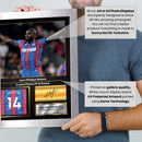 Jean-Philippe Mateta Printed Signed Poster – Crystal Palace FC & France Striker Tribute Wall Art with Jersey & Bio Plaque – Premier League Football Memorabilia for Fans & Collectors