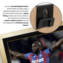 Jean-Philippe Mateta Printed Signed Poster – Crystal Palace FC & France Striker Tribute Wall Art with Jersey & Bio Plaque – Premier League Football Memorabilia for Fans & Collectors