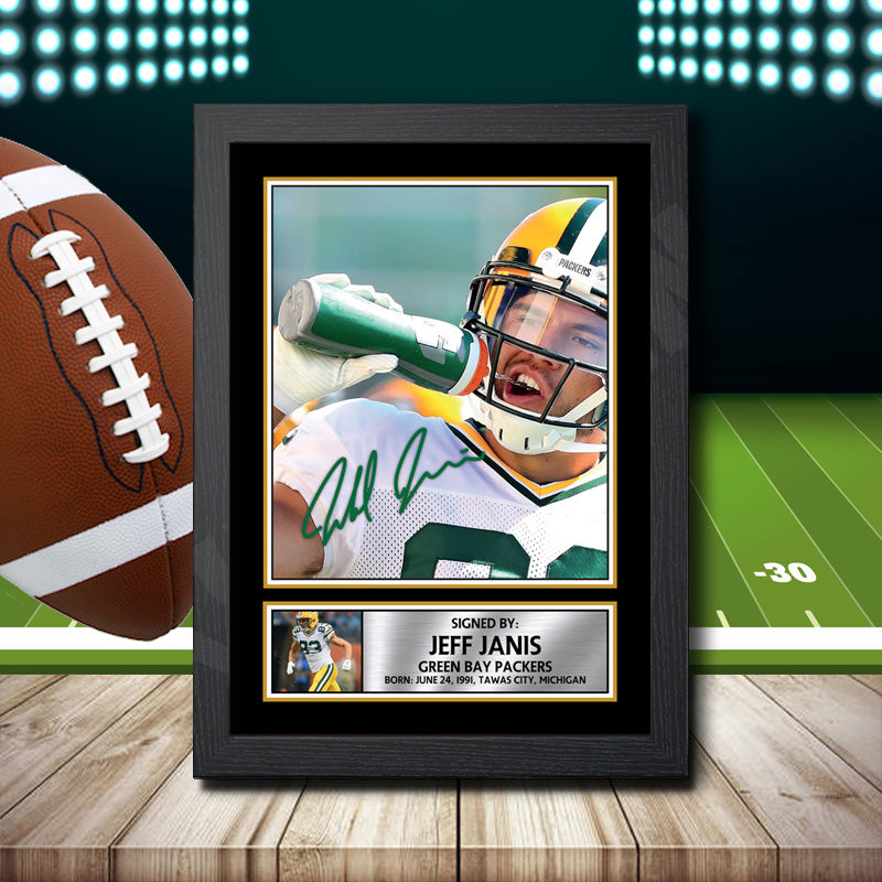 Jeff Janis – Printed Signature NFL Star Print – Jeff Janis