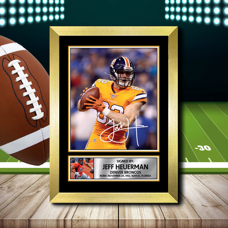 Jeff Heuerman – Printed Signature NFL Star Print – Jeff Heuerman