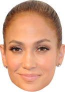 Jennifer Lopez Celebrity Face Mask Fancy Dress - High-Quality Cardboard Masks for Any Occasion