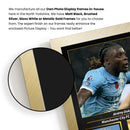Jérémy Doku Printed Signed Poster – Manchester City FC & Belgium Midfielder Tribute Wall Art with Jersey & Bio Plaque – Premier League Football Memorabilia for Fans & Collectors