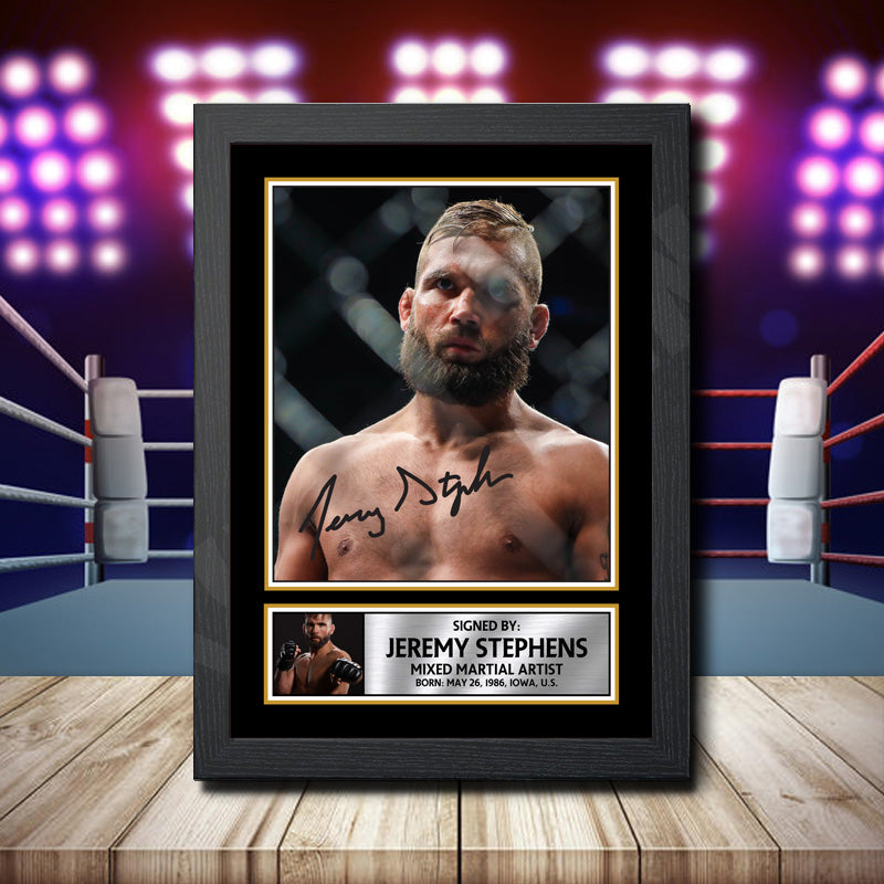 Jeremy Stephens 2 Printed Signature Ufc Star Poster Print Framed Wall Art Gift – Jeremy Stephens 2 Printed Signature Ufc Star Poster Print