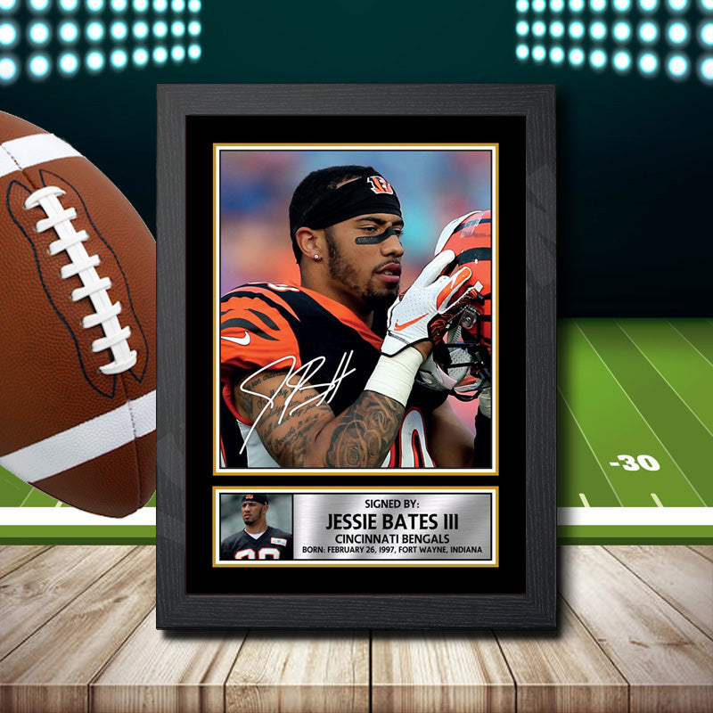 Jessie Bates Iii 2 – Printed Signature NFL Star Print – Jessie Bates Iii 2