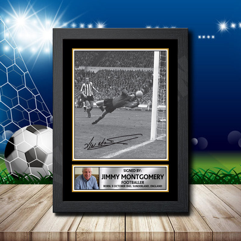 Jim Montgomery Printed Signature Footballers Star Poster Print Framed Wall Art Gift – Jim Montgomery Printed Signature Footballers Star Poster Print