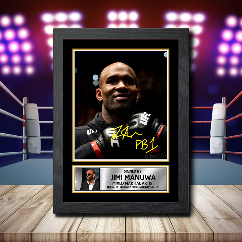 Jimi Manuwa Printed Signature Ufc Star Poster Print Framed Wall Art Gift – Jimi Manuwa Printed Signature Ufc Star Poster Print