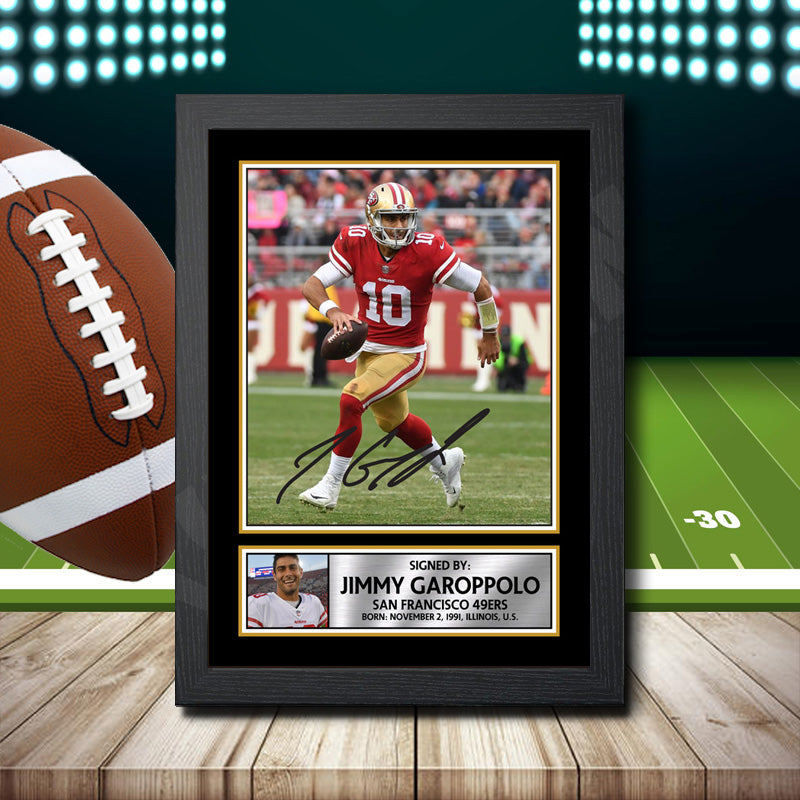 Jimmy Garoppolo 2 – Printed Signature NFL Star Print – Jimmy Garoppolo 2