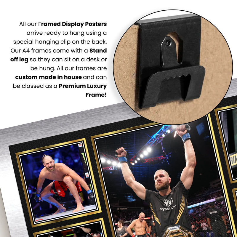 Jir¡ Proch zka UFC FIighters Framed Autographed Print - Limited Edition Autograph Fan Gift – Collectible Memorabilia Merchandise