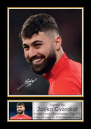 Joško Gvardiol Signed Autographed Portrait Poster Print – Croatia & Manchester City F.C. Defender – Football Memorabilia Gift for Fans & Collectors