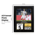 Joachim Andersen Signed Football Memorabilia – Framed Autograph Display with Fulham & Denmark Tribute – Collector’s Gift